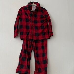 Red and Black Plaid Kids Pajamas